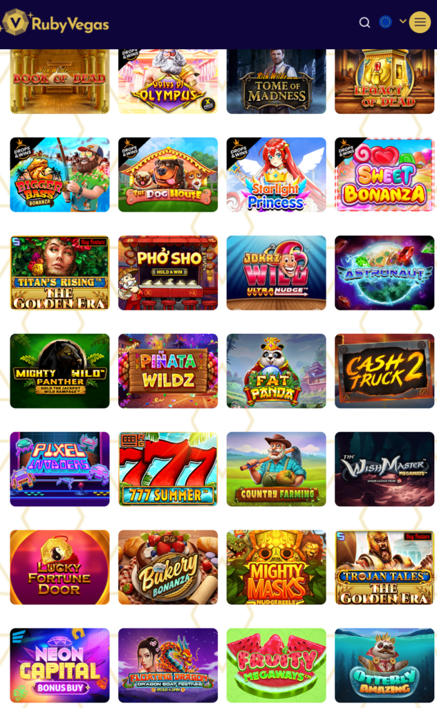 RubyVegas Casino Games